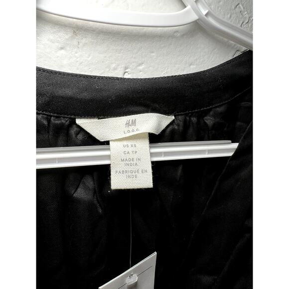 NWT H&M L.O.G.G. oversized whisigoth fairy grunge witchy emo goth punk dress XS - Picture 4 of 9